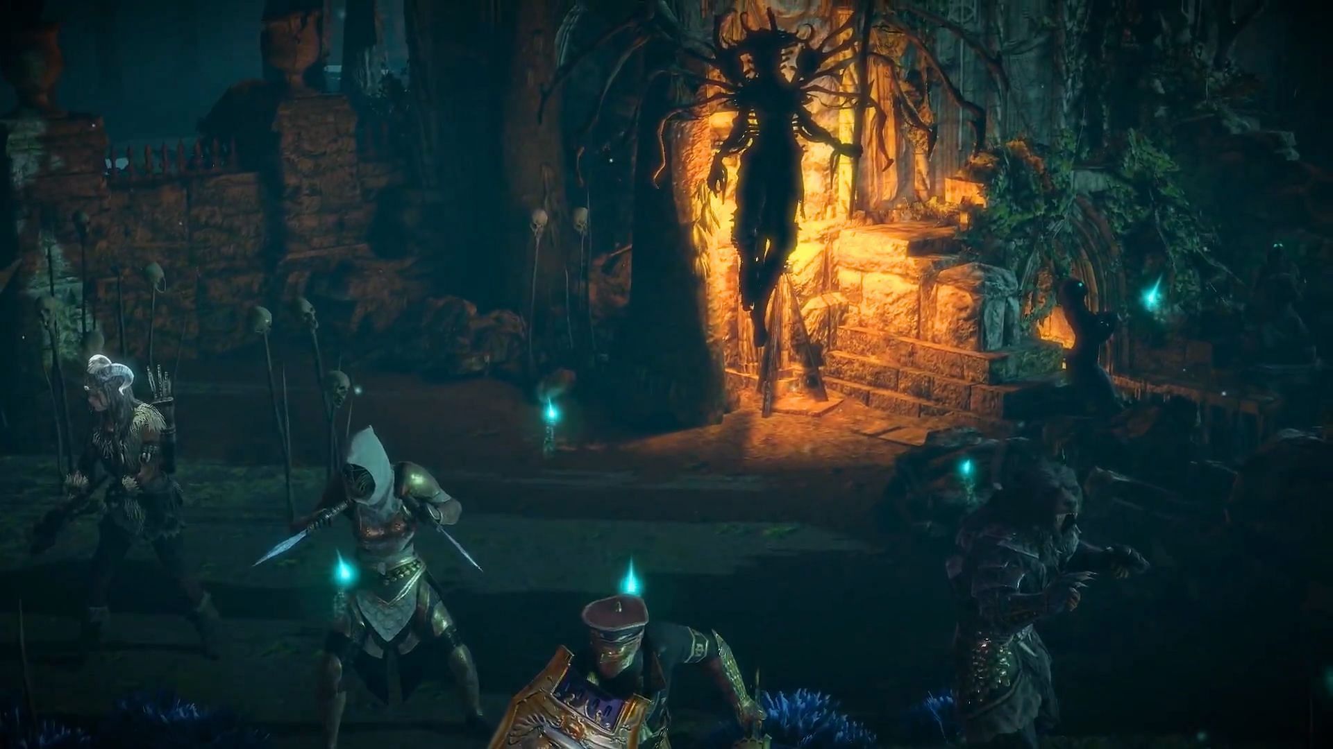 Catarina behind her syndicate members (Image via Grinding Gear Games)
